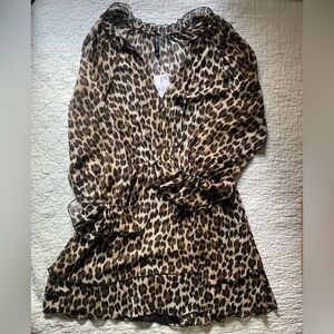 Mango Leopard Print Dress